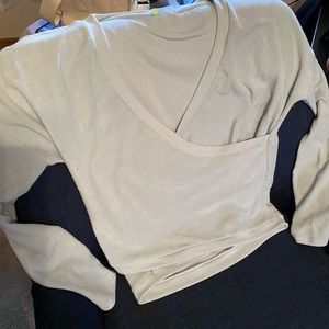 Beautiful, cozy light blue/green knit top